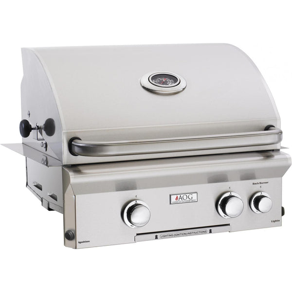 American Outdoor Grill 24" L-Series  2-Burner Natural Gas Grill with Rotisserie & Back Burner (24NBL)