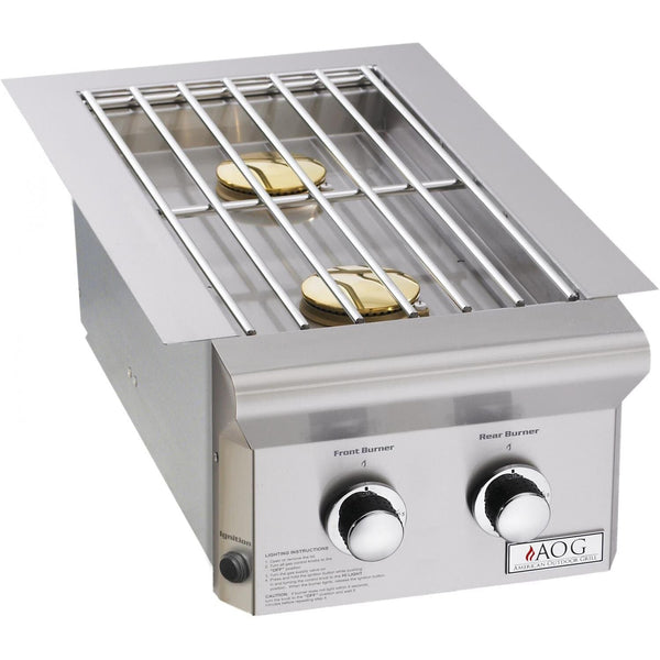 American Outdoor Grill L-Series Drop-In Double Liquid Propane Side Burner with 25,000 BTU's (3282PL)