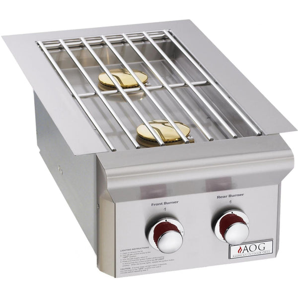 American Outdoor Grill T-Series Drop-In Double Liquid Propane Side Burner with 25,000 BTU's (3282PT)