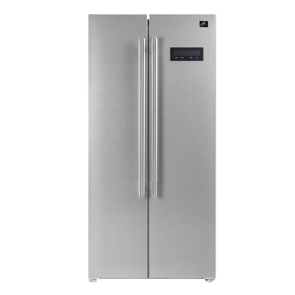 FORNO 33" Built-In Refrigerator - Side-by-Side Doors - 15.6 cu.ft in Stainless Steel (FFRBI1805-33SB)