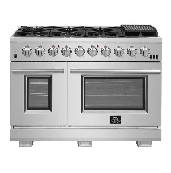 Forno 48" Capriasca Gas Range with 8 Burners and 160,000 BTUs (FFSGS6260-48)