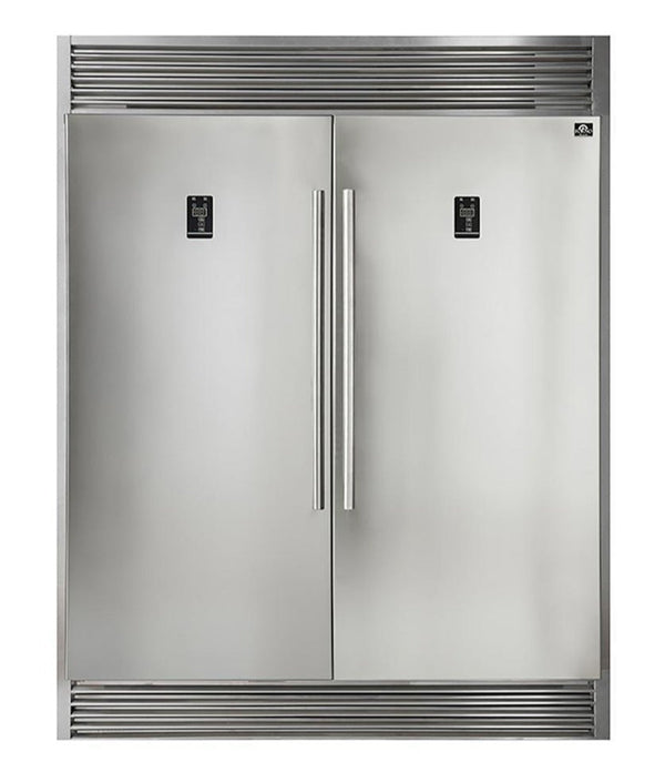 Forno Pro-Style Refrigerator and Freezer - 2 x 28" - 27.6 cu.ft  (FFFFD1933-60S)