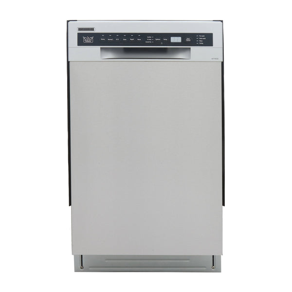 Kucht Professional 18 in. Front Control Dishwasher in Stainless Steel with Stainless Steel Tub and Multiple Filter System (K7740D)