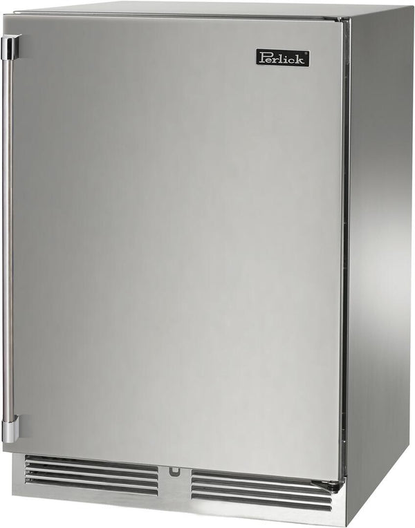Perlick 24" Built-In Upright Counter Depth Compact Freezer with 5.2 cu. ft. Capacity in Stainless Steel (HP24FS31R)