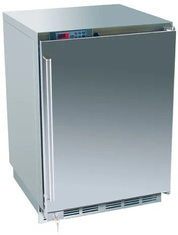Perlick 24" Outdoor Compact Refrigerator with 4.9 cu. ft. Capacity in Stainless Steel with Glass Door (H1RD1O)