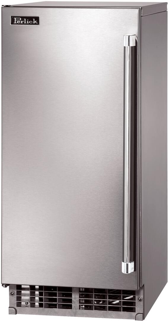 Perlick Series 15" Outdoor Built-In Ice Maker, 55 lbs. Daily Ice Production, in Stainless Steel (H50IMS-L & H50IMS-R)