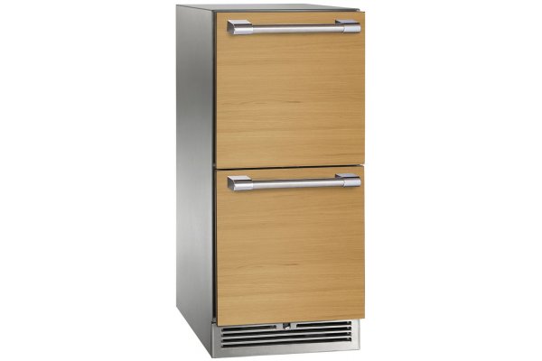 Perlick Signature Series 15" Built-In Counter Depth Drawer Refrigerator with 2.8 cu. ft. Capacity, Panel Ready (HP15RS-4-6)