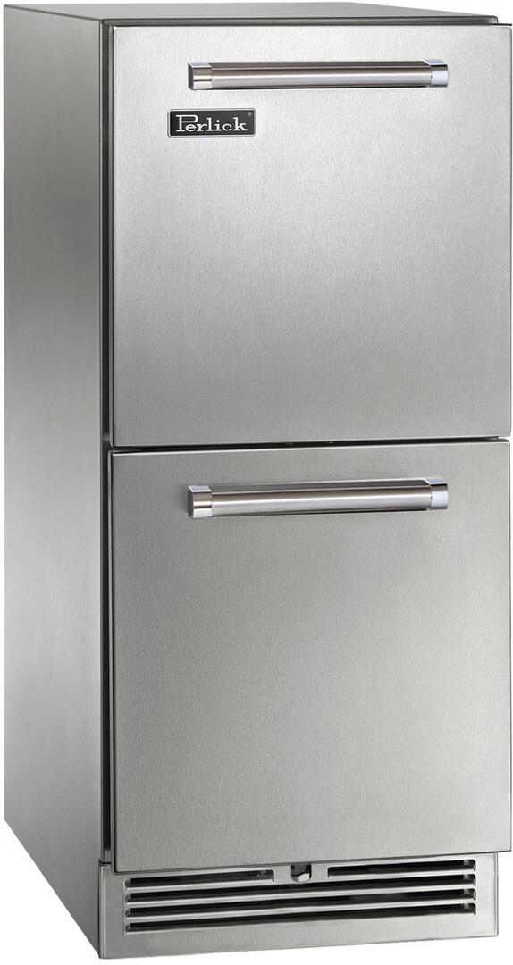 Perlick Signature Series 15" Built-In Counter Depth Drawer Refrigerator with 2.8 cu. ft. Capacity in Stainless Steel (HP15RS-4-5)