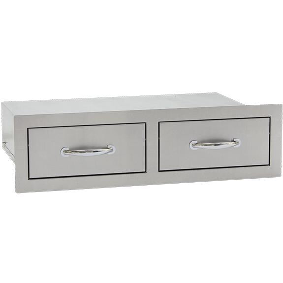 Summerset 30" Stainless Steel Flush Mount Horizontal Double Access Drawer (SSDR2-32H)