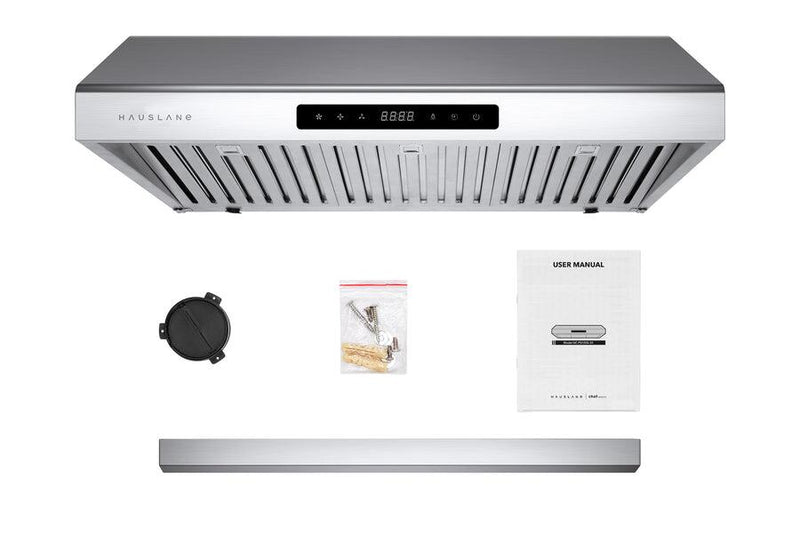 Hauslane 30-Inch Under Cabinet Range Hood with Stainless Steel Filters in Stainless Steel (UC-PS10SS-30)