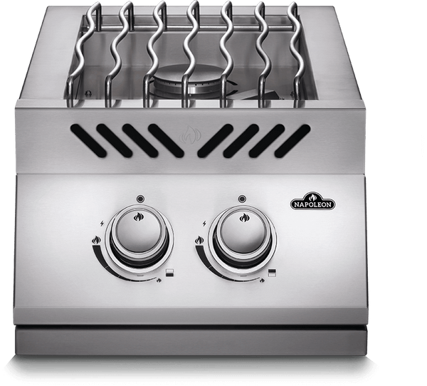 Napoleon 16" 500 Series Built-In Propane Gas Inline Dual Range Top Burner with Stainless Steel Cover (BI12RTPSS)