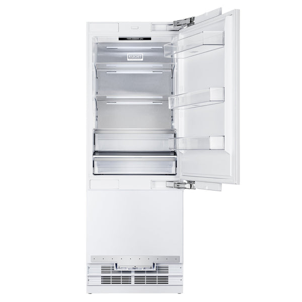 Kucht 30" 17 cu. ft. Built-In Refrigerator in Custom Panel Ready, Bottom Freezer, Counter Depth (KR300SD)