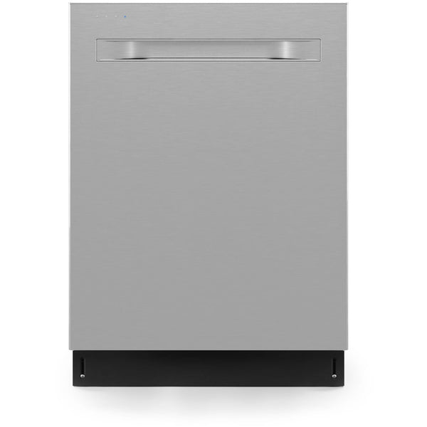 Midea 24" Top Control Smart Built-In Dishwasher Wi-Fi Enabled with 7 Wash Cycles 45 dBA in Stainless Steel (MDT24P5AST)